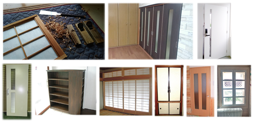 一嘉彩工　建具調整